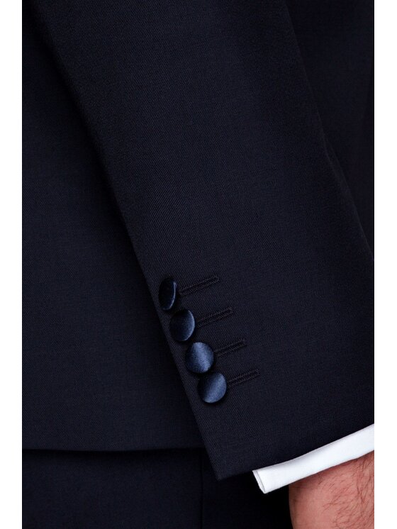 Lancerto Lancerto Marynarka Lincoln Granatowy Slim Fit