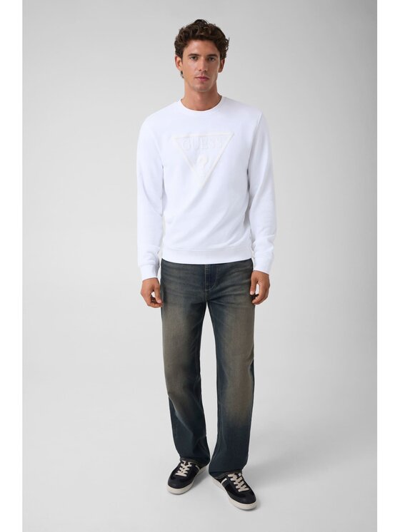 Guess Guess Bluza 182685 Biały Classic Fit