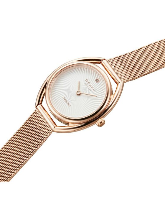 Obaku Obaku Hodinky V286LXVIMV Ružové zlato