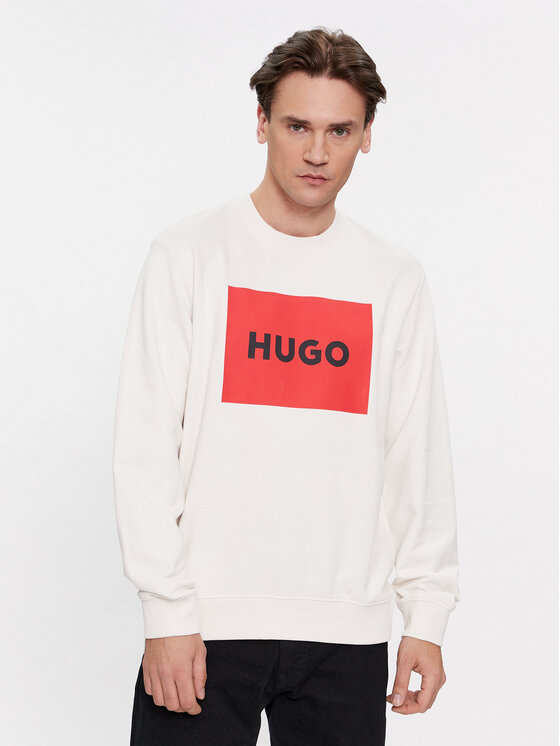 HUGO Hugo Mikina Duragol222 50467944 Bílá Regular Fit