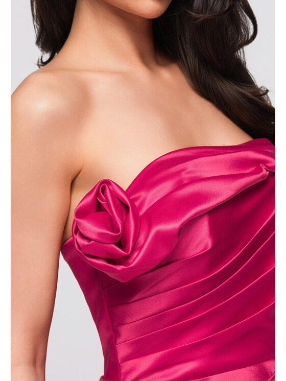 Ombre Ombre Sukienka wieczorowa LA-OM-DLR278 Różowy Regular Fit