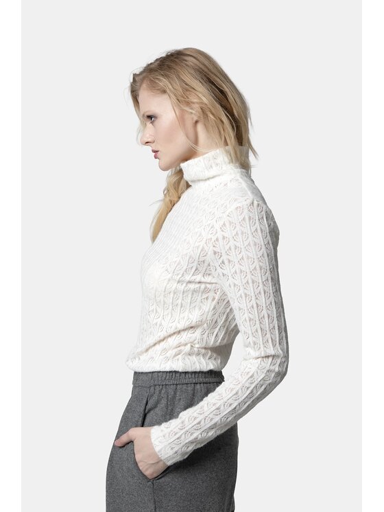 PINKO PINKO Rolák Rufina Lupetto Bílá Regular Fit