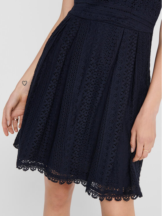 ONLY ONLY Coctailkleid 15204799 Dunkelblau Regular Fit