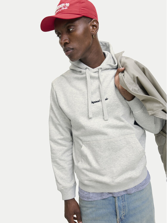 Jack&Jones Jack&Jones Majica dugih rukava Norrebro 12282861 Siva Relaxed Fit