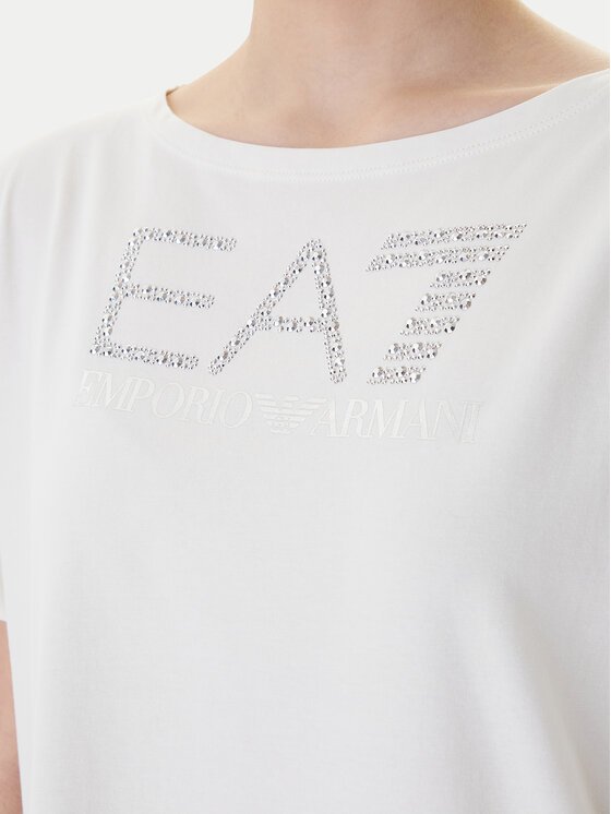EA7 Emporio Armani EA7 Emporio Armani T-shirt 7W001098 AF14880 U1142 Bianco Slim Fit