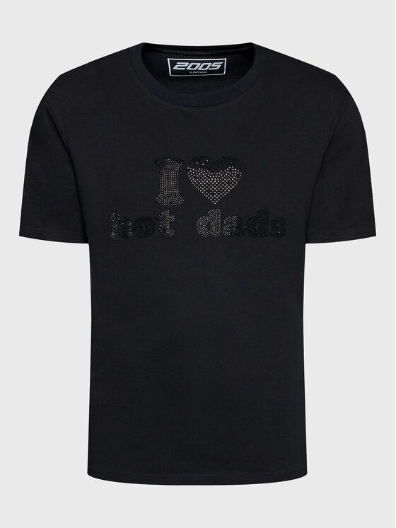 2005 2005 T-Shirt Unisex Hot Dads Černá Regular Fit