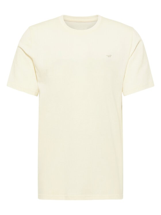 Mustang Męski T-Shirt, rozmiar M, Beżowy, Style Alex