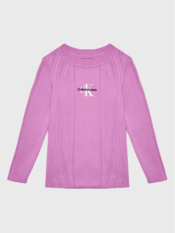 Calvin Klein Jeans Calvin Klein Jeans Megztinis IG0IG01898 Violetinė Slim Fit