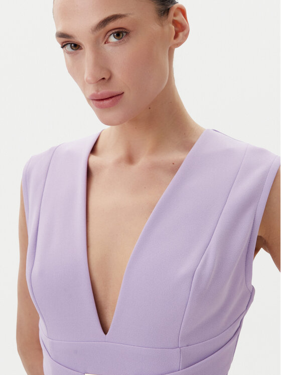 Rinascimento Rinascimento Koktel haljina CFC0123769003 Ljubičasta Regular Fit