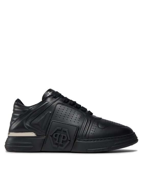 Sneakers PHILIPP PLEIN Leather Lo-Top Sneakers AACS MSC3843 PLE075N Black / Black 0202