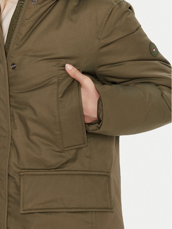 Tommy Hilfiger Tommy Hilfiger Parka WW0WW46533 Zelena Relaxed Fit