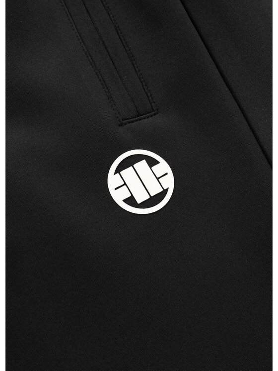 PITBULL PITBULL Spodnie dresowe Oldschool SMALL LOGO Czarny Regular Fit