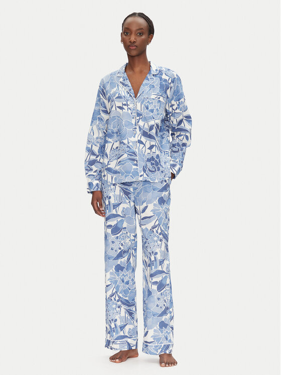 Gap Gap Pižamos marškiniai 531508-13 Mėlyna Relaxed Fit