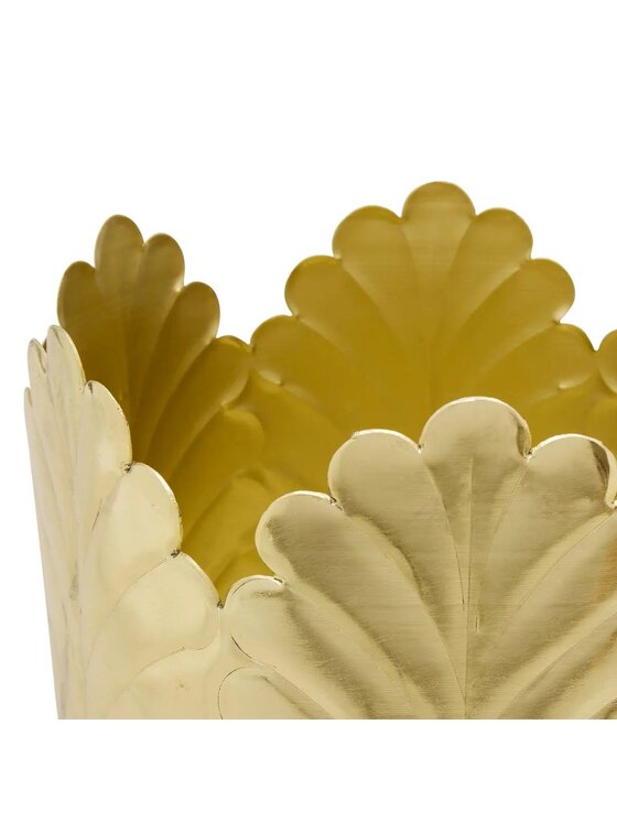 MIAhome MIAhome Osłonka 2 szt. Komplet złotych osłonek 21x18 cm Belli Złoty