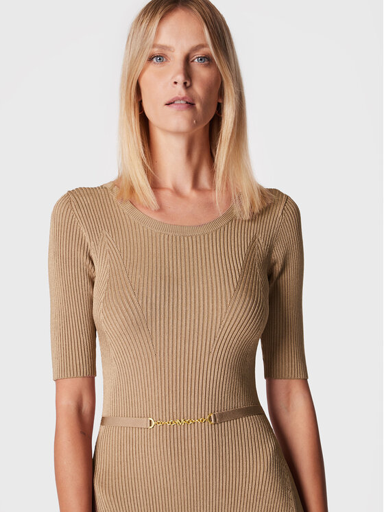 Vestito di maglia 2BGK17 5662Z Beige Regular Fit