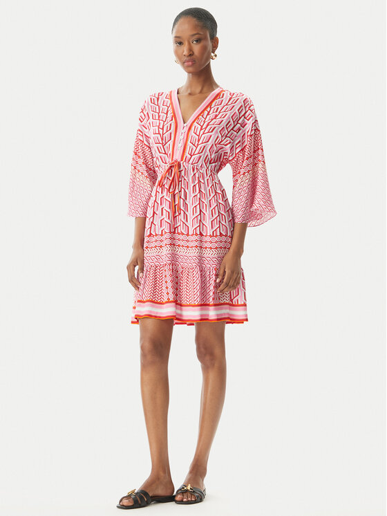 Hale Bob Hale Bob Vasarinė suknelė Theia 62NT650A Raudona Relaxed Fit