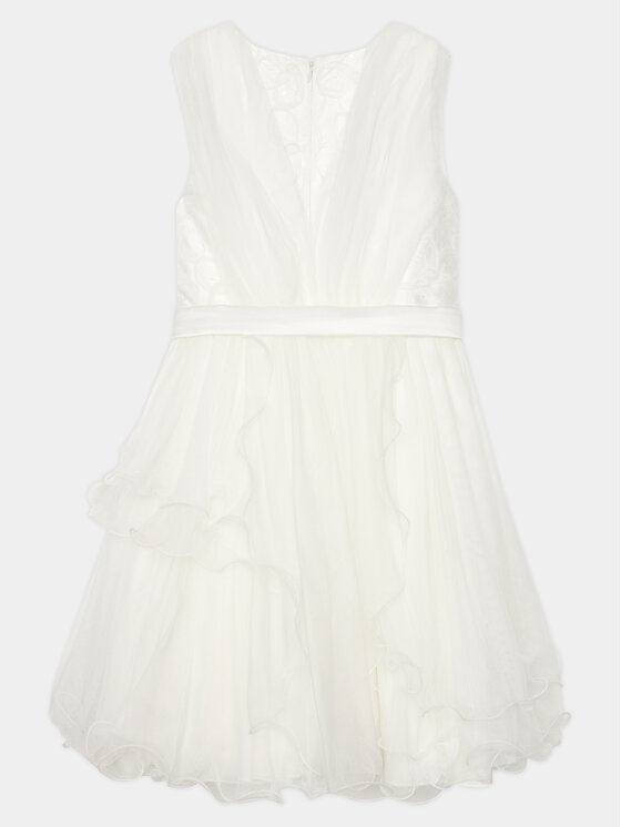 Abel & Lula Abel & Lula Sukienka elegancka 5035 Biały Regular Fit