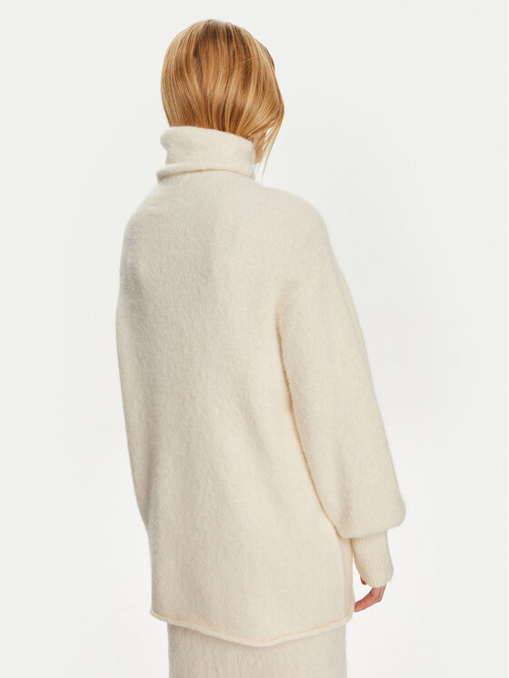 Gestuz Gestuz Rollkragenpullover 10908422 Écru Relaxed Fit