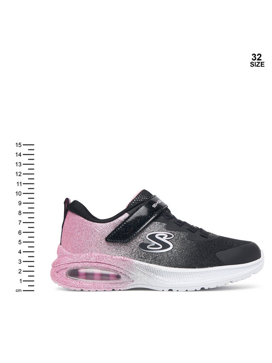 Skechers Skechers Sneakersy Microspec Max Advance - Glitz Gala 303859L/BKRG Czarny