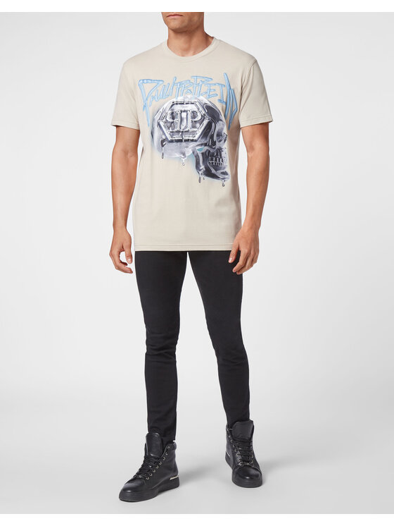 PHILIPP PLEIN PHILIPP PLEIN T-Shirt 4693 Béžová Regular Fit