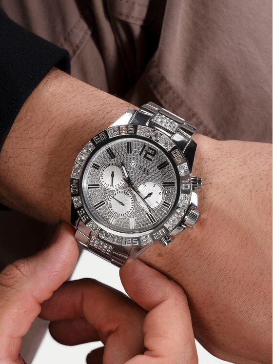 Guess Guess Pulkstenis GW0796G1 Sudraba