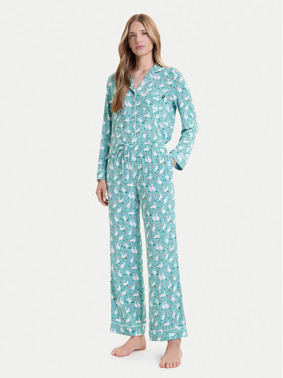 Kate Spade Kate Spade Pijama KSI82756 Verde Relaxed Fit