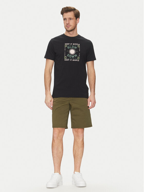 Blend Blend Jeansshorts 20718399 Grün Regular Fit