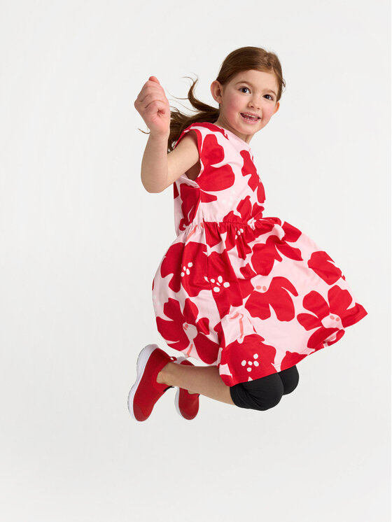 Reima Reima Sommerkleid Virein 5200343B Rot Regular Fit