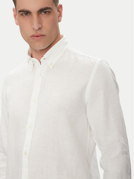 BOSS BOSS Košeľa H-Roan-Bd-E-C1 50520283 Biela Slim Fit