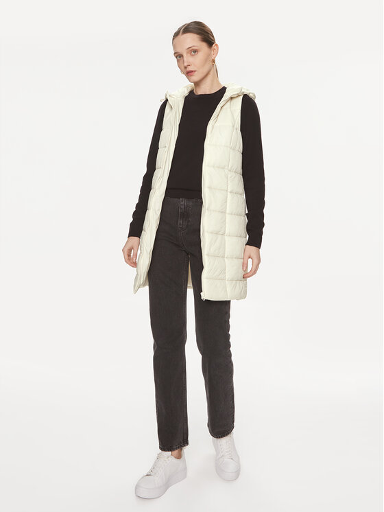 JDY JDY Vestă Zulu Spring 15311856 Écru Regular Fit