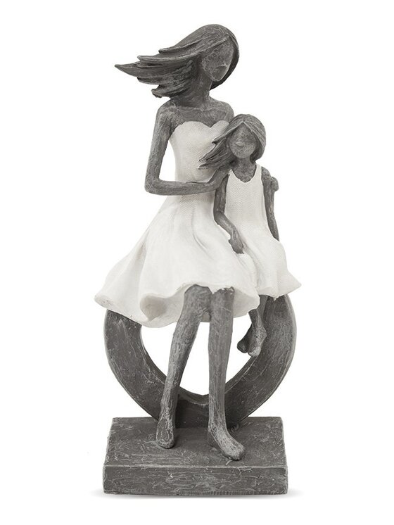 MIAhome MIAhome Figurka mamy i córki FIGURINES rondella Szary