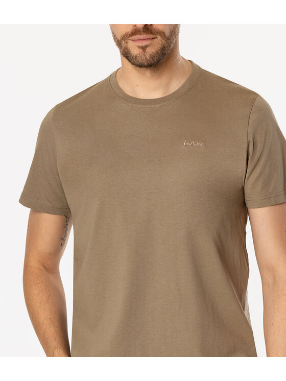 Lee Cooper Lee Cooper T-Shirt OBUTCH 875 Khaki Regular Fit