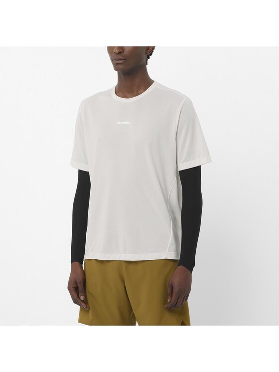 Salomon Salomon T-Shirt SHAKEout CORE SS TEE M Beżowy Regular Fit