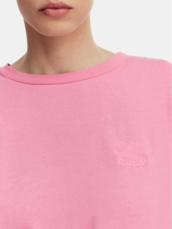 Roxy Roxy Суитшърт Surfing By Moonlight ERJFT05008 Розов Regular Fit