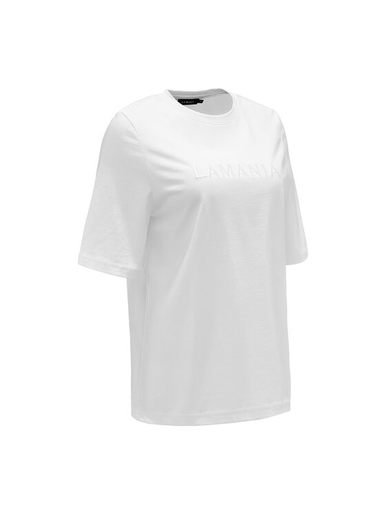La Mania La Mania T-Shirt LUCY 2 Biały Basic Fit