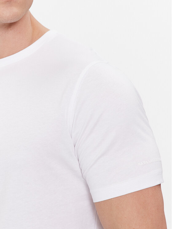 KARL LAGERFELD KARL LAGERFELD Komplet t-shirtów 765000 500298 Biały Slim Fit