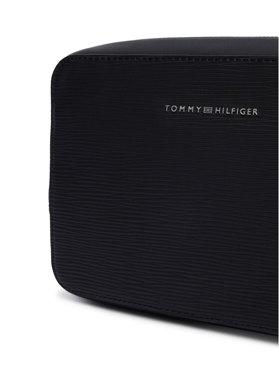 Tommy Hilfiger Tommy Hilfiger Pochette per cosmetici Th Business Saffiano Washbag AM0AM14803 Nero