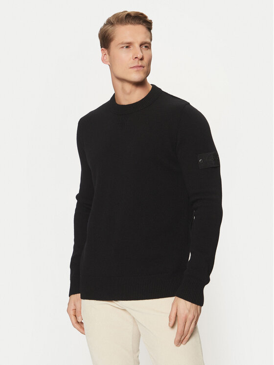 Stone Island Stone Island Sweater 8115527FA Fekete Regular Fit