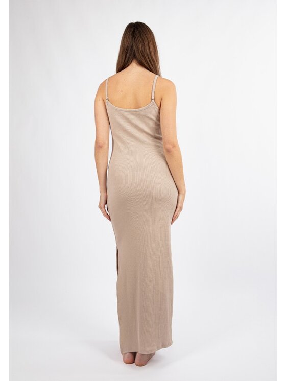 DKaren Sport DKaren Sport Sukienka codzienna DK-K-P7 Beżowy Slim Fit