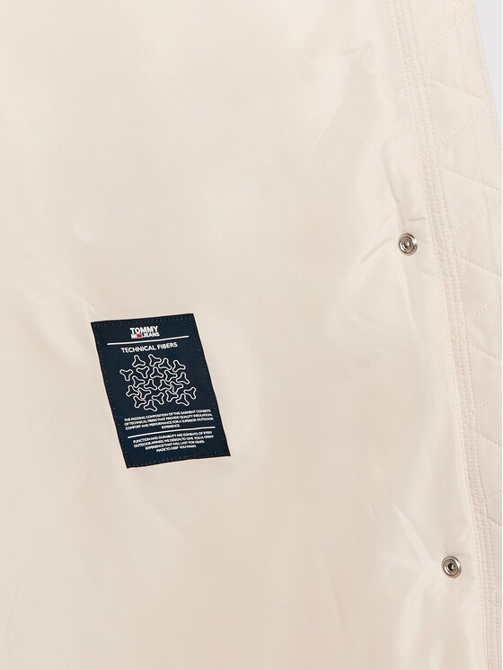Tommy Jeans Tommy Jeans Geacă de iarnă Longline Fashion DW0DW11107 Bej Regular Fit