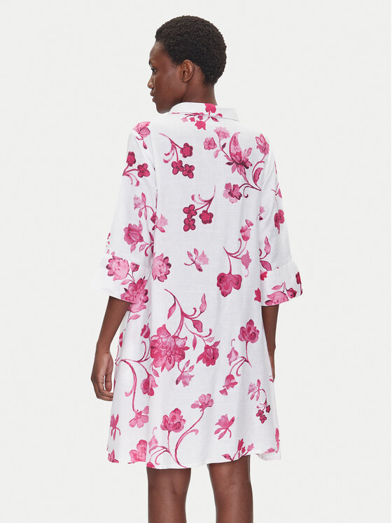 Iconique Iconique Сукня-сорочка IC25-055 Білий Relaxed Fit