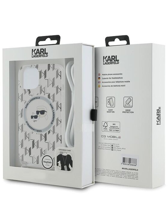 KARL LAGERFELD KARL LAGERFELD Etui na telefon Apple iPhone 15 Przezroczysty