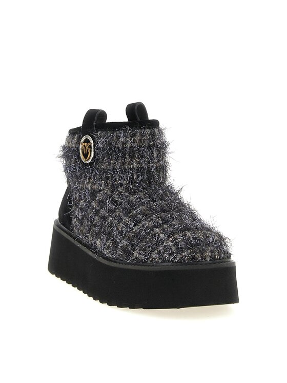 PINKO PINKO Stivaletti SD0575T056 MARTINA 08 - ANKLE BOOT LUREX Nero