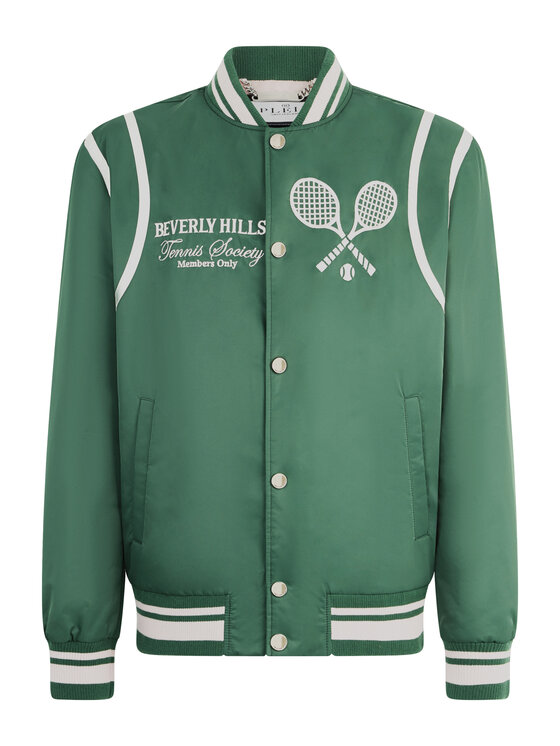 PHILIPP PLEIN PHILIPP PLEIN Kurtka bomber 30642 Zielony Regular Fit