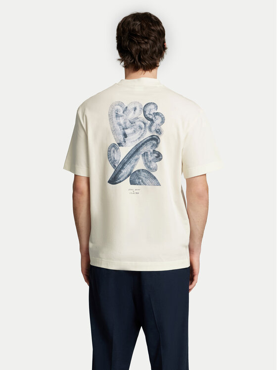 Selected Homme Selected Homme Тишърт Will 16097225 Екрю Relaxed Fit