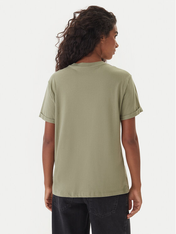 Roxy Roxy T-Shirt Oceanregular ERJZT06078 Grün Regular Fit