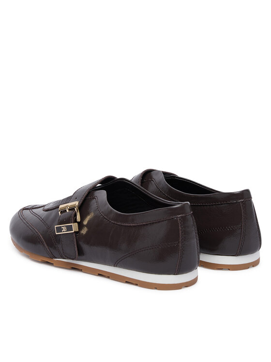 Tommy Hilfiger Tommy Hilfiger Ballerine Bella Ballet Mary Jane FW0FW09416 Marrone