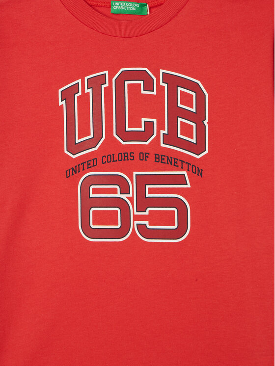 United Colors Of Benetton United Colors Of Benetton T-shirt 3I1XC10OO Rosso Regular Fit