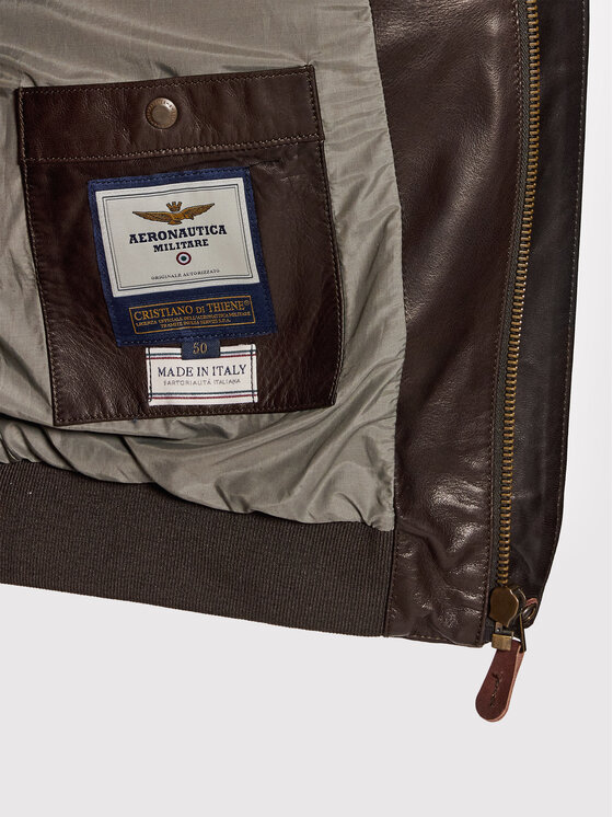 Aeronautica Militare Aeronautica Militare Prijelazna jakna 221PN50181994 Smeđa Regular Fit