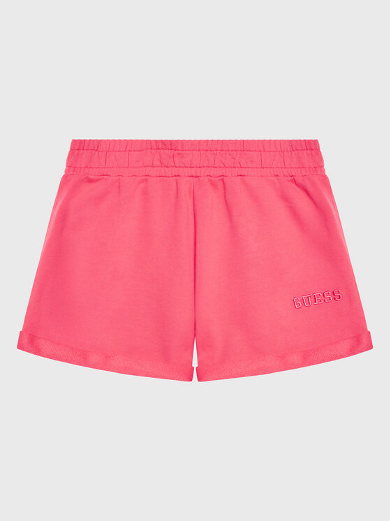 Guess Guess Шорти от плат J3GD02 KA6R3 Розов Regular Fit